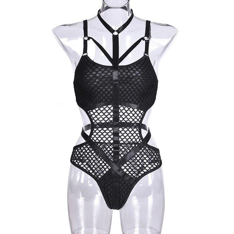 A sexy and alluring halter bodysuit for the bold woman