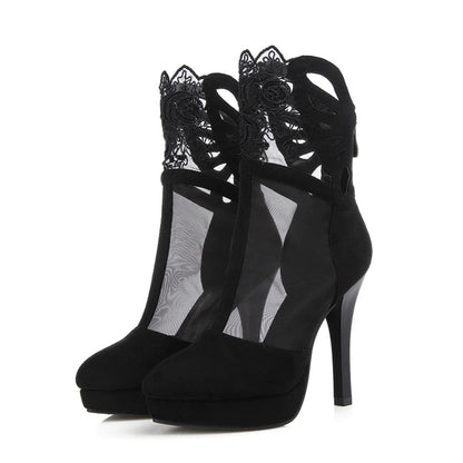 Gothic High Heels Boots, Sexy Casual Footwear For Women - Wonder Skull