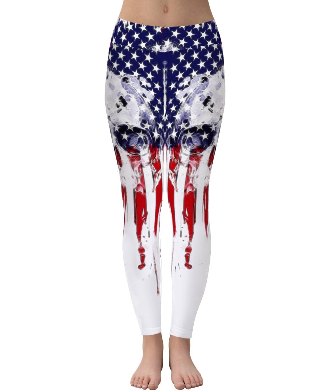 Combo Skull Flag Tank Top + Leggings Outfit For Women - Wonder Skull