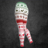 Christmas Skull Knitted Design Artwork Print Combo Hoodie And Leggings - Wonder Skull