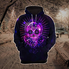 Violet Mandala Skull Combo Hoodie and Leggings - Wonder Skull