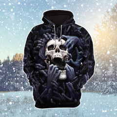 Horor Skull Hands Combo Hoodie and Leggings - Wonder Skull