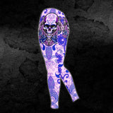 Light Purple Ancient Skull Combo Hoodie and Leggings - Wonder Skull