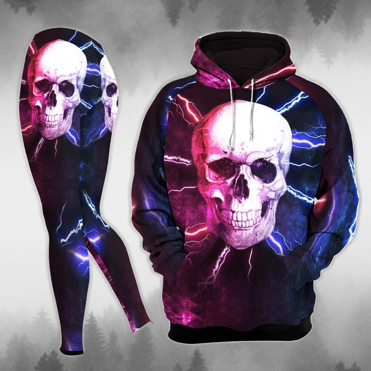 Electronic Skull Combo Hoodie and Leggings - Wonder Skull