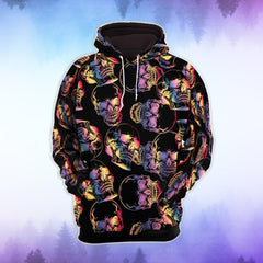 Dark Neon Skull Combo Hoodie and Leggings - Wonder Skull