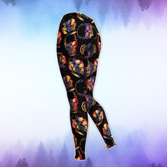 Dark Neon Skull Combo Hoodie and Leggings - Wonder Skull