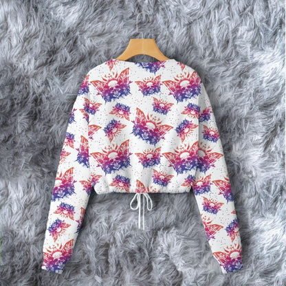 Butterfly Skull Combo Long Sleeve Sweatshirt and Leggings - Wonder Skull