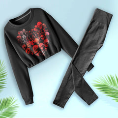 Skull Aholic Combo Long Sleeve Sweatshirt and Leggings - Wonder Skull