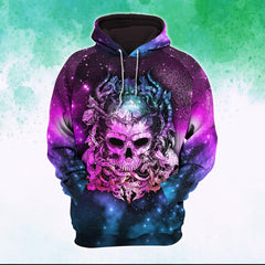 Galaxy Skull Gothic Artwork Combo Hoodie and Leggings - Wonder Skull