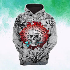 Punk Skull Gothic Artwork Combo Hoodie and Leggings - Wonder Skull