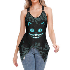 Horror V-Neck O Ring Tank Top - Wonder Skull