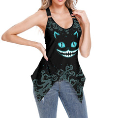 Horror V-Neck O Ring Tank Top - Wonder Skull