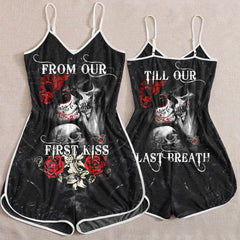 From Out First Kiss - Till Our Last Breath Funny Romper For Women - Wonder Skull