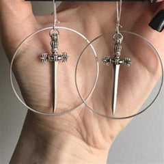 Gothic Swords Earrings Stanless Steel Jewelry - Wonder Skull