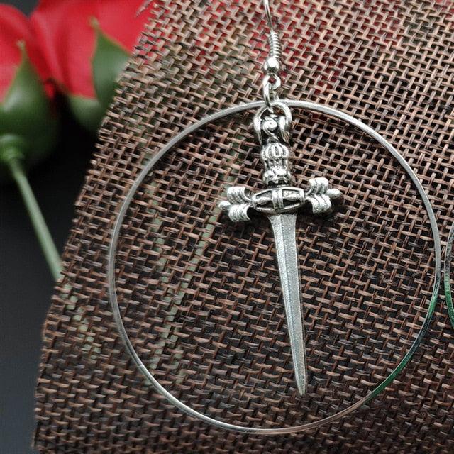 Gothic Swords Earrings Stanless Steel Jewelry - Wonder Skull