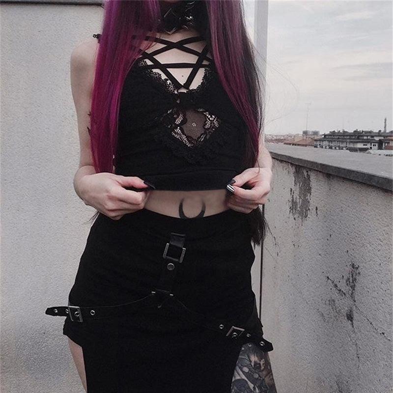 Gothic Tank Tops Streetwear - Wonder Skull