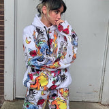 Skull Fire Flame Hoodie - Wonder Skull