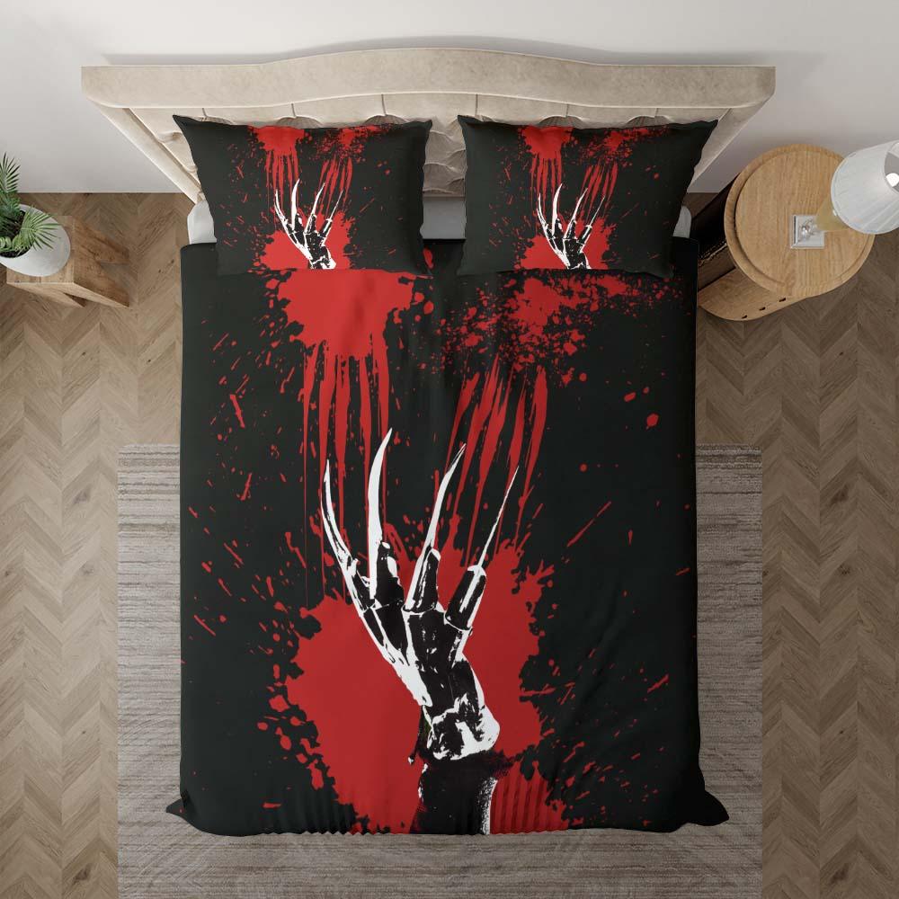 Scary Bloody Claw Duvet Cover Set - Wonder Skull