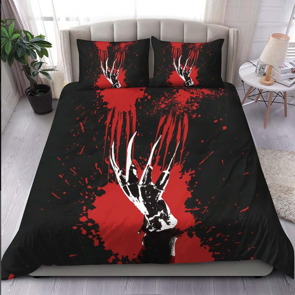 Scary Bloody Claw Duvet Cover Set - Wonder Skull