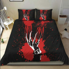 Scary Bloody Claw Duvet Cover Set - Wonder Skull