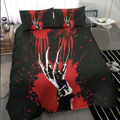 Scary Bloody Claw Duvet Cover Set - Wonder Skull