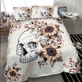 Skull Sunflower Duvet Cover Set - Wonder Skull