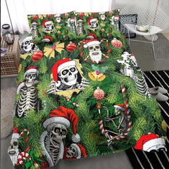 Christmas Skeleton Tree Duvet Cover Set - Wonder Skull