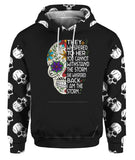 Skull They Whispered To Her Longsleever Outwear, Cool All Over Print Unisex Pullover Hoodie - Wonder Skull